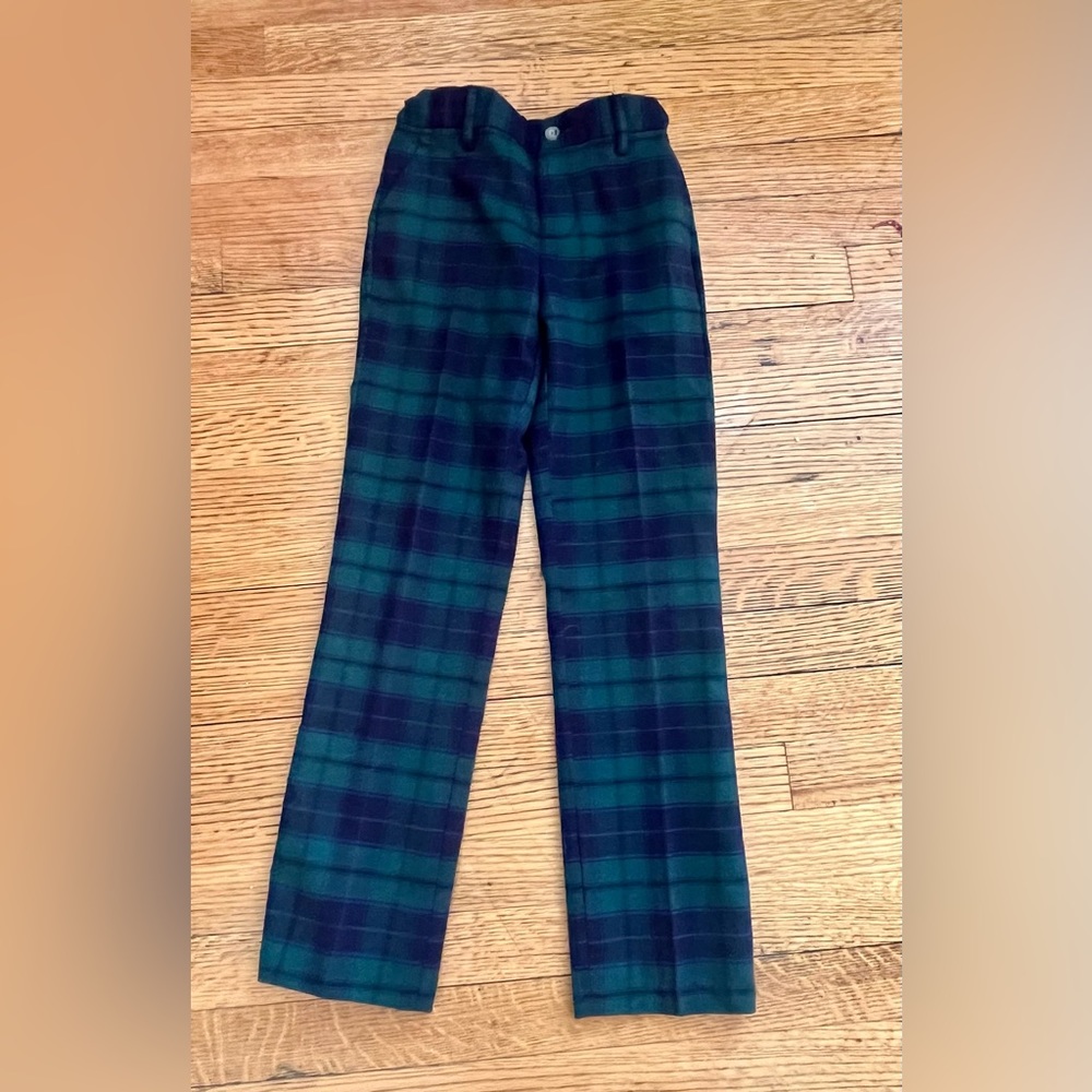 Janie & Jack Plaid Twill Pants